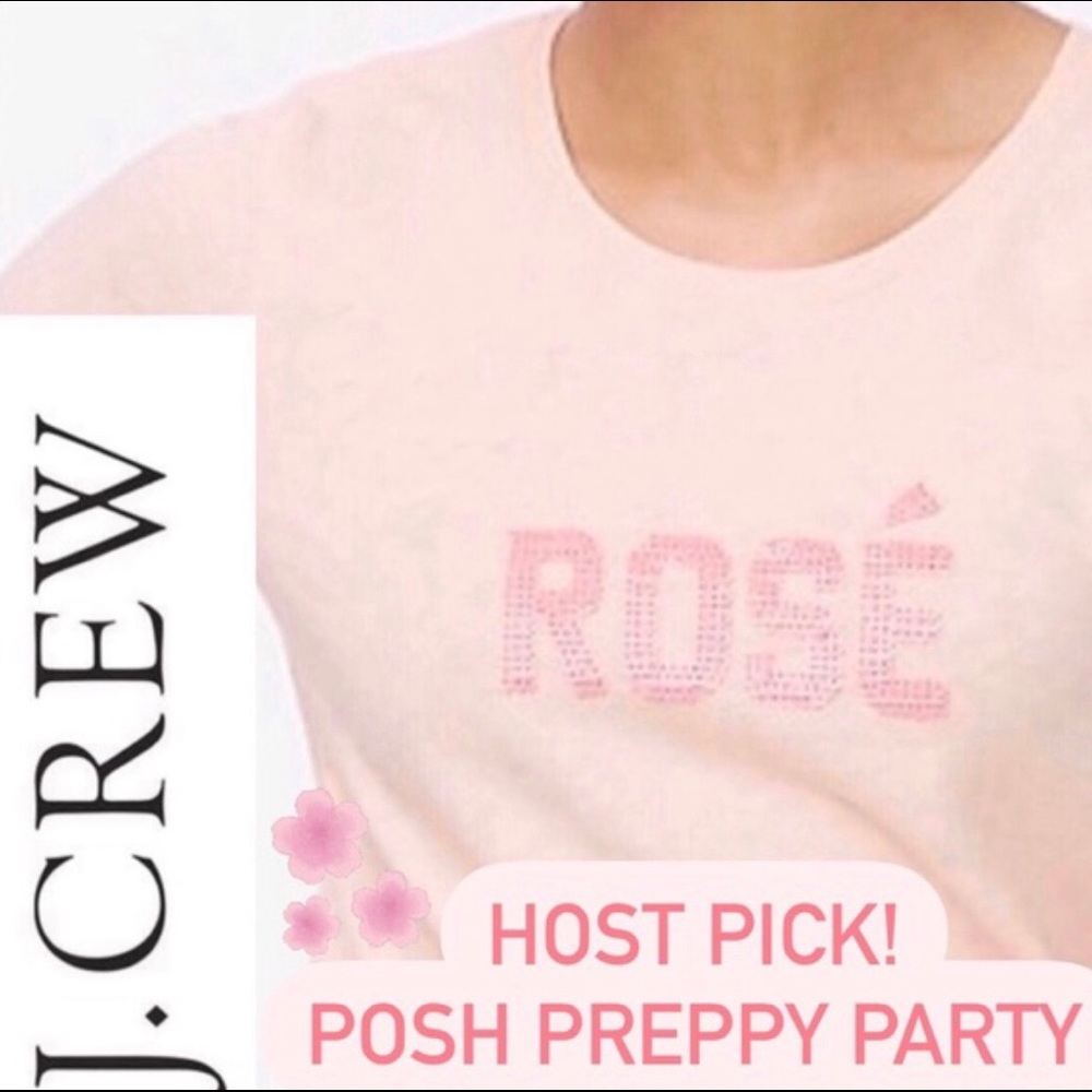 J. CREW COLLECTOR  TEE ROSÉ NWT SMALL S